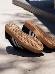 adidas Black/Gum VL Court Trainers - Image 6 of 19