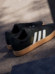 adidas Black/Gum VL Court Trainers - Image 8 of 19