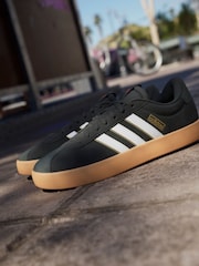 adidas Black/Gum VL Court Trainers - Image 10 of 19