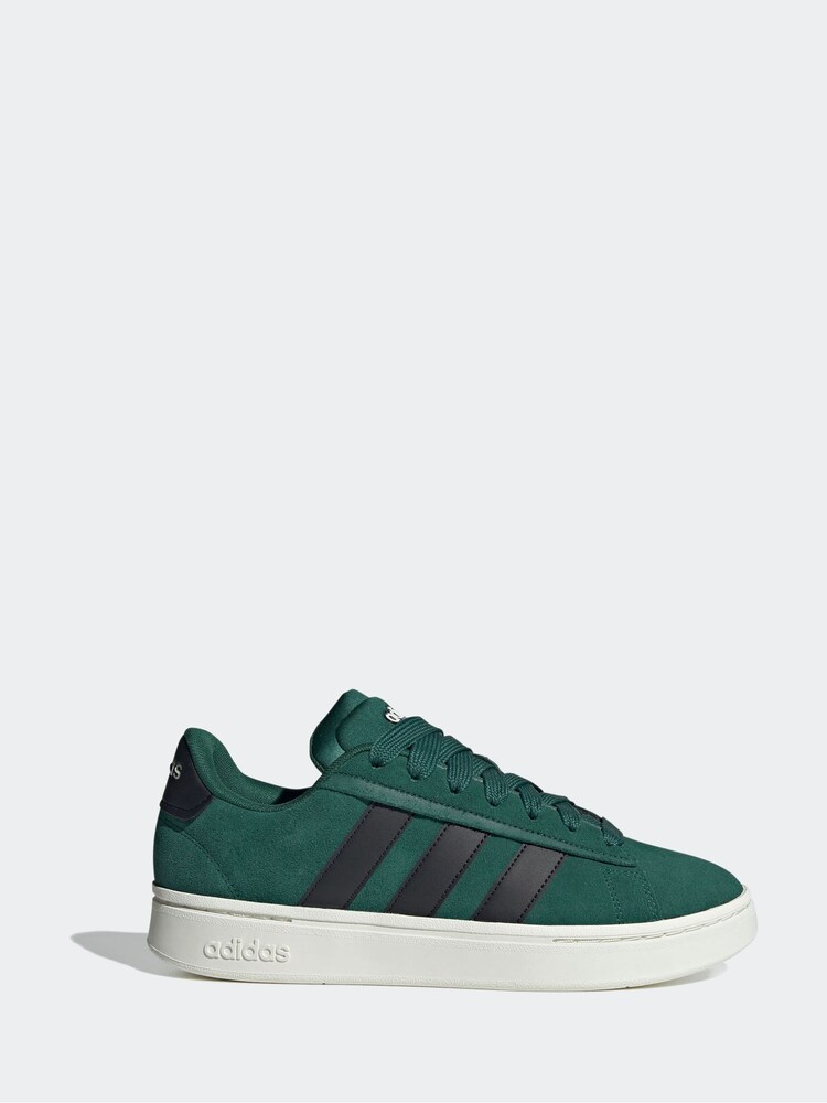 adidas Grey Grand Court Alpha 00's Trainers - Image 1 of 1