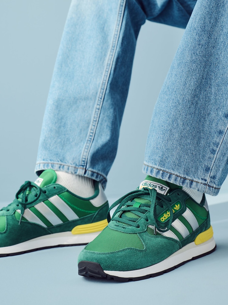 adidas Originals Green Treziod 2 Trainers - Image 3 of 12