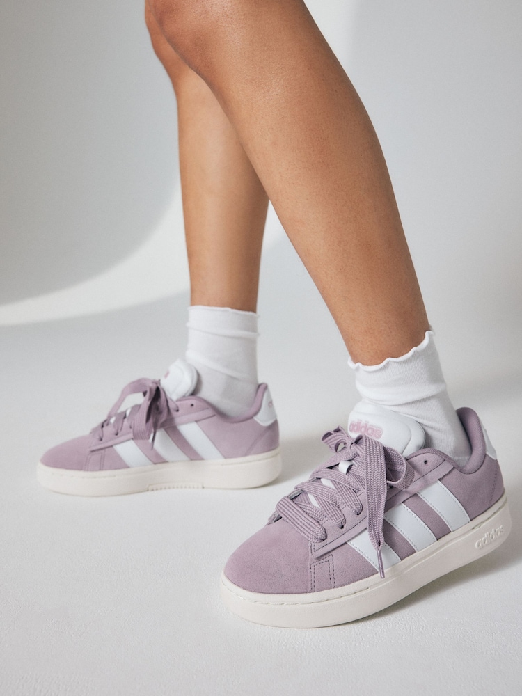 adidas Purple Grand Court Alpha 00's Trainers - Image 1 of 1 adidas Purple Grand Court Alpha 00's Trainers - Image 1 of 1