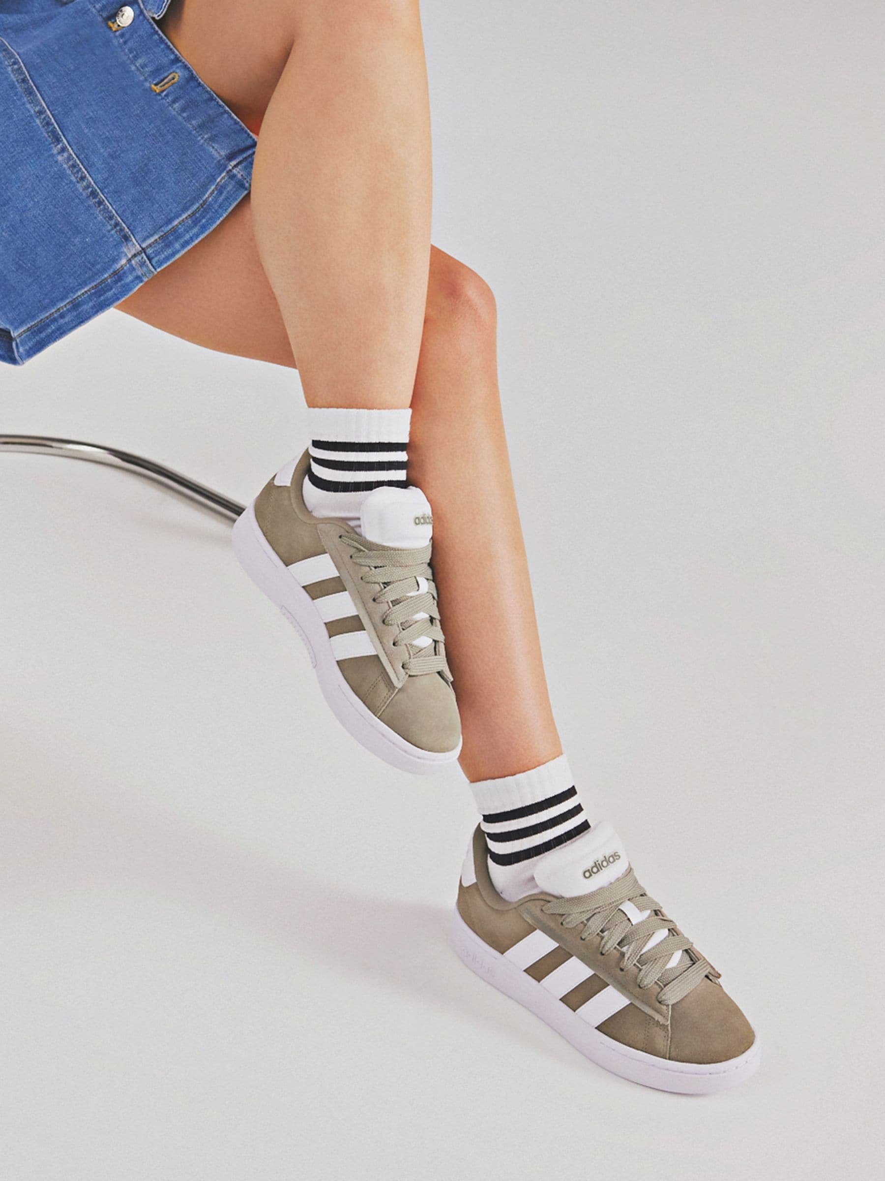 Buy adidas Grey Grand Court Alpha 00 s Trainers from Next Canada