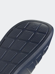 adidas Black/chrome Adilette Flow Slides - Image 11 of 11