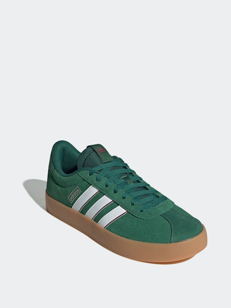 adidas Green/Gum VL Court Trainers - Image 3 of 9