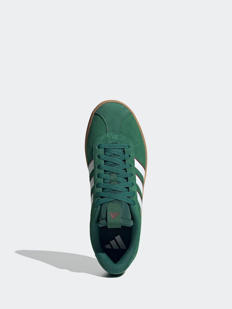 adidas Green/Gum VL Court Trainers - Image 6 of 9
