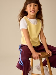 Yellow Short Sleeve Double Layer T-Shirt (3-16yrs) - Image 4 of 4