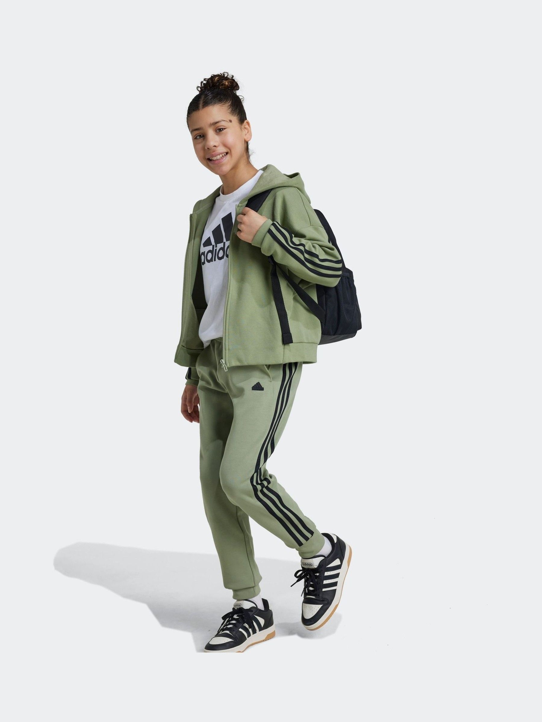 adidas Future Icons 3 Stripes 上下セット adidas Men's Future Icon 3 Stripes Full-Zip Hoodie, Black, X