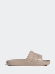 adidas Brown Adilette Flow Sandals - Image 1 of 8