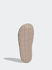 adidas Brown Adilette Flow Sandals - Image 6 of 8