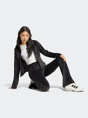 adidas Black adidas Tiro Velvet Flare Leggings - Image 3 of 6