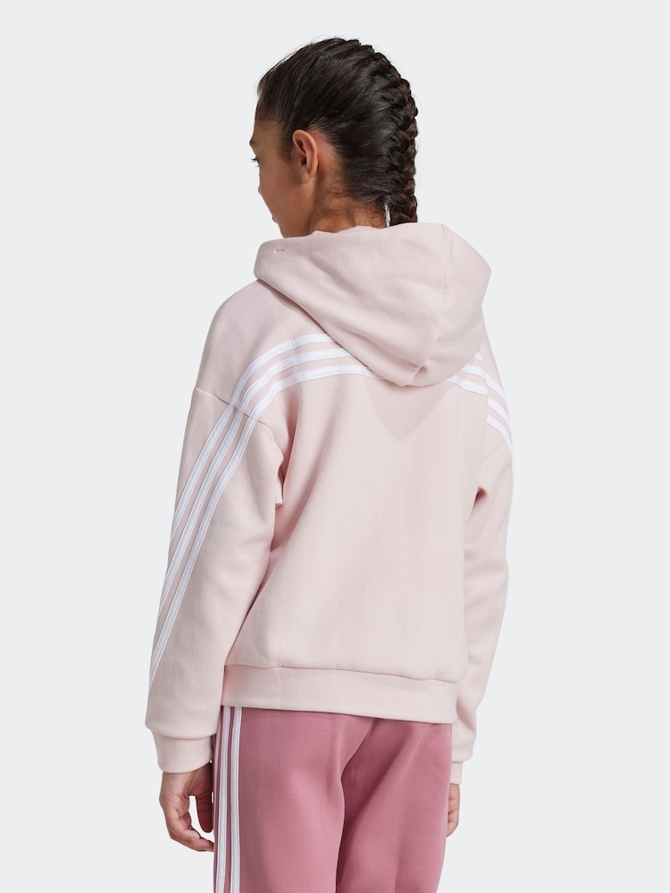adidas Pink Future Icons 3-Stripes Full-Zip Hoodie - Image 2 of 6