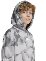 adidas Grey Kids Future Icons Camo Printed Hoodie - Image 5 of 6
