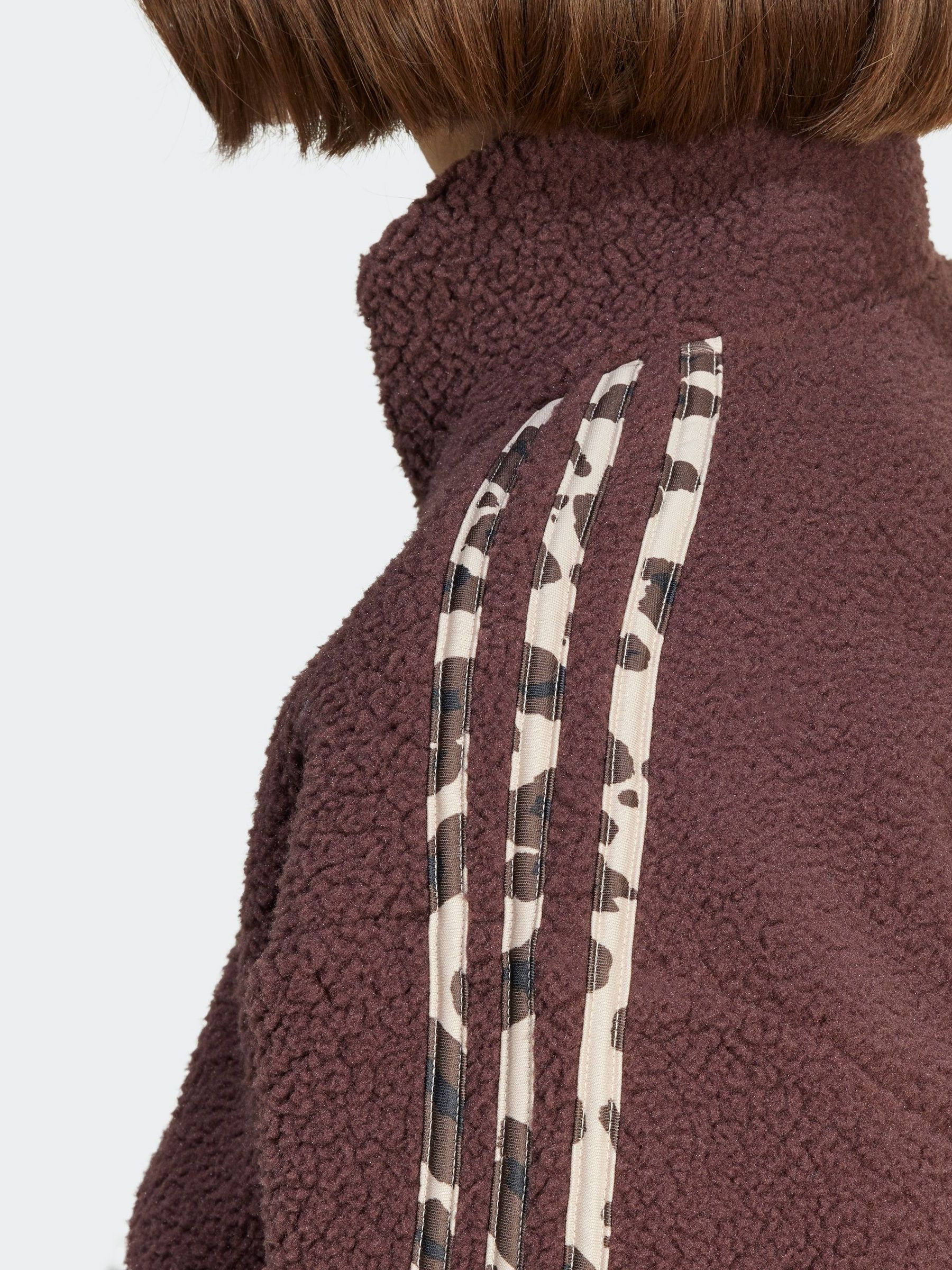 Buy adidas Light Brown Brown Animal Teddy 3 Stripe Quarter