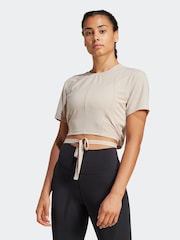 adidas Brown Yoga T-Shirt - Image 1 of 8