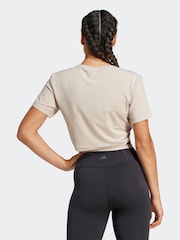 adidas Brown Yoga T-Shirt - Image 2 of 8