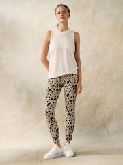 adidas Animal Essentials 3-Stripes Animal Print Leggings - Image 2 of 4