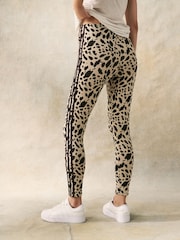 adidas Animal Essentials 3-Stripes Animal Print Leggings - Image 3 of 4