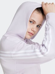 adidas Purple Future Icons 3-Stripes Full-Zip Hoodie - Image 4 of 6