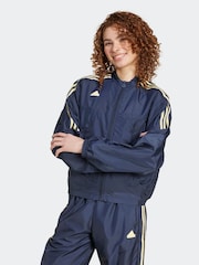 adidas Blue Tiro Woven Jacket - Image 1 of 8