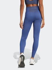 adidas Blue Seamless 7/8 Leggings - Image 2 of 6