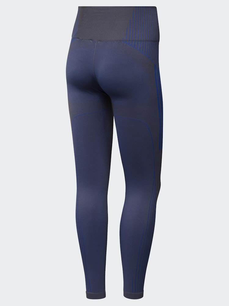 adidas Blue Seamless 7/8 Leggings - Image 6 of 6 adidas Blue Seamless 7/8 Leggings - Image 6 of 6