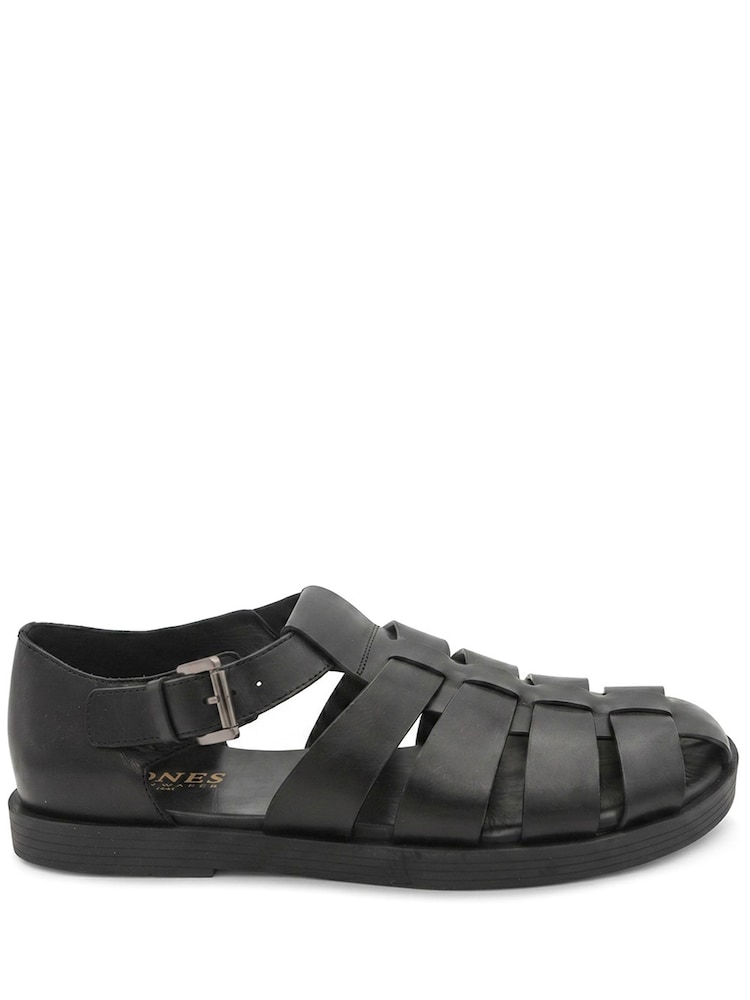 Jones Bootmaker Black Wandsworth Leather Fisherman Sandals - Image 1 of 5 Jones Bootmaker Black Wandsworth Leather Fisherman Sandals - Image 1 of 5
