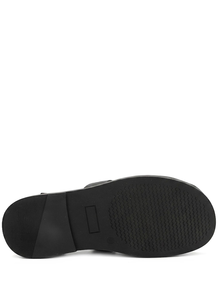 Jones Bootmaker Black Wandsworth Leather Fisherman Sandals - Image 5 of 5 Jones Bootmaker Black Wandsworth Leather Fisherman Sandals - Image 5 of 5