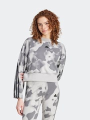 adidas Dark Natural Sportswear Future Icons 3-Stripes Sweatshirt - Image 1 of 5