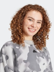 adidas Dark Natural Sportswear Future Icons 3-Stripes Sweatshirt - Image 3 of 5