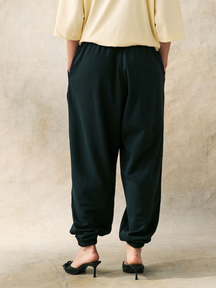 adidas originals Black Original Boyfriend Essential 100% Cotton Joggers - Image 3 of 4