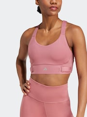 adidas Red FastImpact Luxe Run High-Support Bra - Image 1 of 11