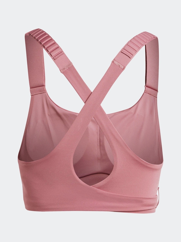 adidas Red FastImpact Luxe Run High-Support Bra - Image 11 of 11