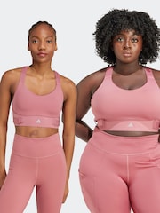 adidas Red FastImpact Luxe Run High-Support Bra - Image 2 of 11