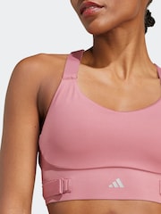 adidas Red FastImpact Luxe Run High-Support Bra - Image 6 of 11