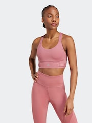 adidas Red FastImpact Luxe Run High-Support Bra - Image 7 of 11