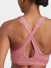 adidas Red FastImpact Luxe Run High-Support Bra - Image 9 of 11