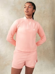 adidas Pink Train Essential 1/4 Zip Sweat Top - Image 1 of 5