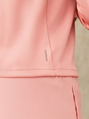 adidas Pink Train Essential 1/4 Zip Sweat Top - Image 4 of 5