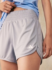 adidas Grey Pacer Knit High Training Shorts - Image 3 of 3