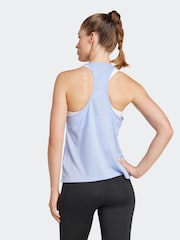 adidas Dark Blue Train Essentials Minimal Branding Racerback Tank Top - Image 3 of 7