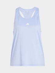 adidas Dark Blue Train Essentials Minimal Branding Racerback Tank Top - Image 7 of 7