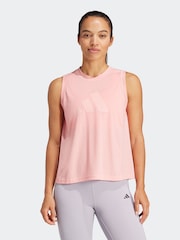 Розовый - Спортивная майка с логотипом adidas Train Essentials - Изображение 1 из 8