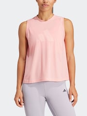 Розовый - Спортивная майка с логотипом adidas Train Essentials - Изображение 4 из 8