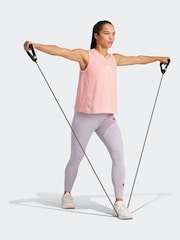 Розовый - Спортивная майка с логотипом adidas Train Essentials - Изображение 5 из 8
