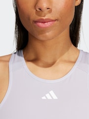 adidas Grey Techfit Power Impact Medium Support Sports Bra - Image 4 of 8