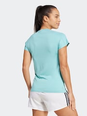 adidas Green Aeroready Train Essentials Minimal Branding V-Neck T-Shirt - Image 2 of 7