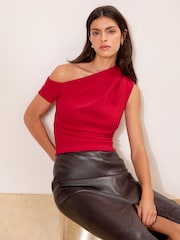 Կարմիր - Lipsy Off The Shoulder Top - Պատկեր 1 4-ից