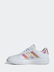 adidas Multi/white adidas Court Block Animal Trainers - Image 2 of 9