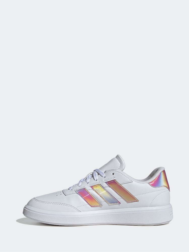 adidas Multi/white adidas Court Block Animal Trainers - Image 2 of 9